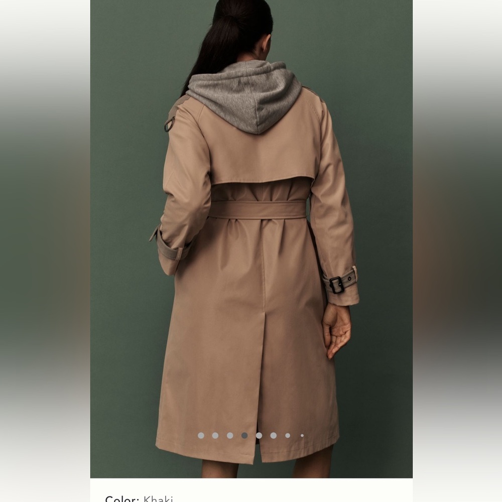 NWOT Pilcro hoodie Dickie trenchcoat - Picture 4 of 8